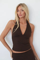 Chloe Halter Crop Top