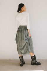Grace Floral Tulle Skirt in Teal FINAL SALE