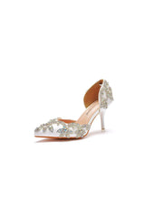 Womans Wedding Shoes Pointed Toe rhinestone Stiletto