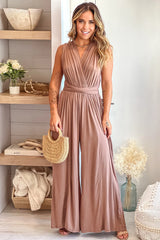 Mocha Multi Tie Jumpsuit
