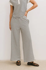 Zia Striped Bottoms in Black