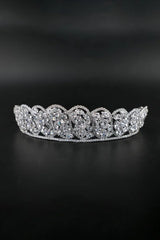 Silver Zirconia Bridal Crown