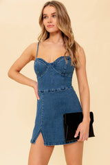 WAYLAND LOVE DENIM SKORT ROMPER FINAL SALE