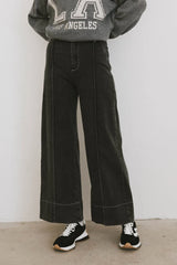 Emmaline Wide Leg Jeans in Black FINAL SALE