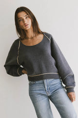 Lina Contrast Sweater FINAL SALE
