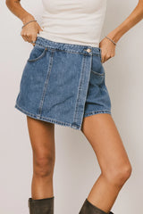 Rhia Denim Mini Skort FINAL SALE