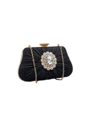 Womens Large Rhinestone Evening Clutch Bags