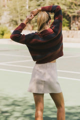 Ozzie Striped Sweater in Red FINAL SALE