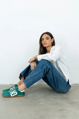 Kelly Retro Sneakers in Green FINAL SALE