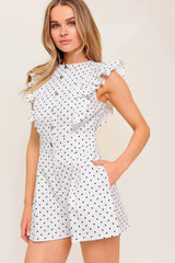SUNNY MOOD POLKA DOT ROMPER