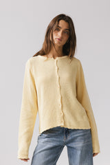 Azuline Knit Cardigan in Yellow FINAL SALE