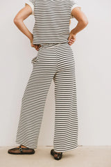 Zia Striped Bottoms in Black