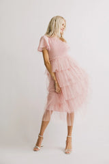 Marcella Ruffle Midi Dress FINAL SALE