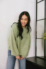 Aliyah Knit Sweater in Green FINAL SALE