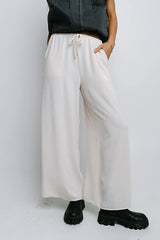 Salma Wide Leg Pants in Oatmeal