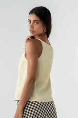 Zola Tank Top in Yellow