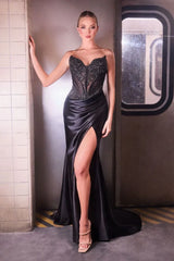 Darylanna Gown Strapless Corset Evening Dress