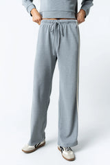 Kourtney Waffle Knit Pants in Grey