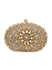 Womens All Over Crystals Sparkly Evening Clutch Bags