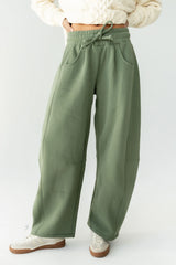 Maribel Barrel Sweatpants in Green