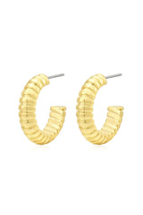 LUV AJ Snake Chain Hoops