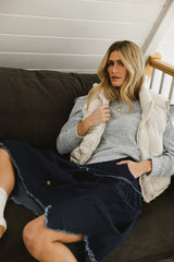 Nicole Knit Sweater in Blue FINAL SALE