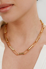 Rectangular Link Necklace