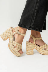 Taylor Raffia Heel
