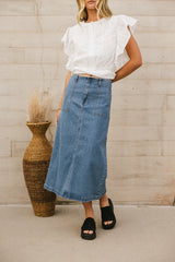 Marina Denim Skirt FINAL SALE