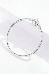Star Bangle Bracelet In Sterling Silver