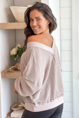 Ash Thermal V Neck Top