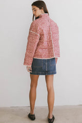 Kadee Quilted Jacket in Burgundy FINAL SALE