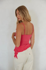 Paige Ruffle Trim Top