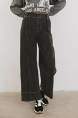 Emmaline Wide Leg Jeans in Black FINAL SALE
