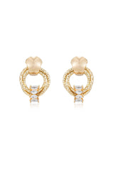 Mini Barrel Crystal Earrings