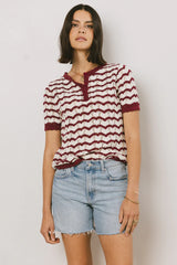Eddie Knit Sweater in Berry FINAL SALE