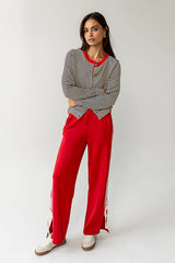 Astrid Track Pants in Red FINAL SALE