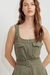 OLIVE GROVE MIDI DRESS
