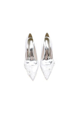 White Wedding Shoes Stiletto Heel Satin With Lace