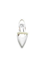 Pearl Strap Slingback Sequin Pointed Toe Flats