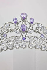 Gold Cubic Zirconia Bridal Tiara