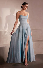Eileen Gown Elegant Shimmer Drape Formal Dress