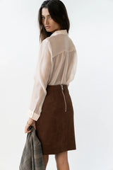 Franny Suede Mini Skirt FINAL SALE