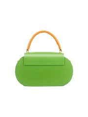 Womens Mini Flap Genuine Leather Clutch Bags with Crossbody Strap