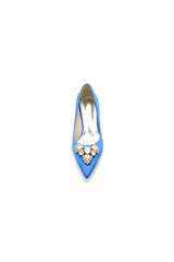Pointed Toe Stiletto Heels with Rhinestone