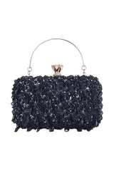 Womens Beaded Sequined Evening Clutch Bags