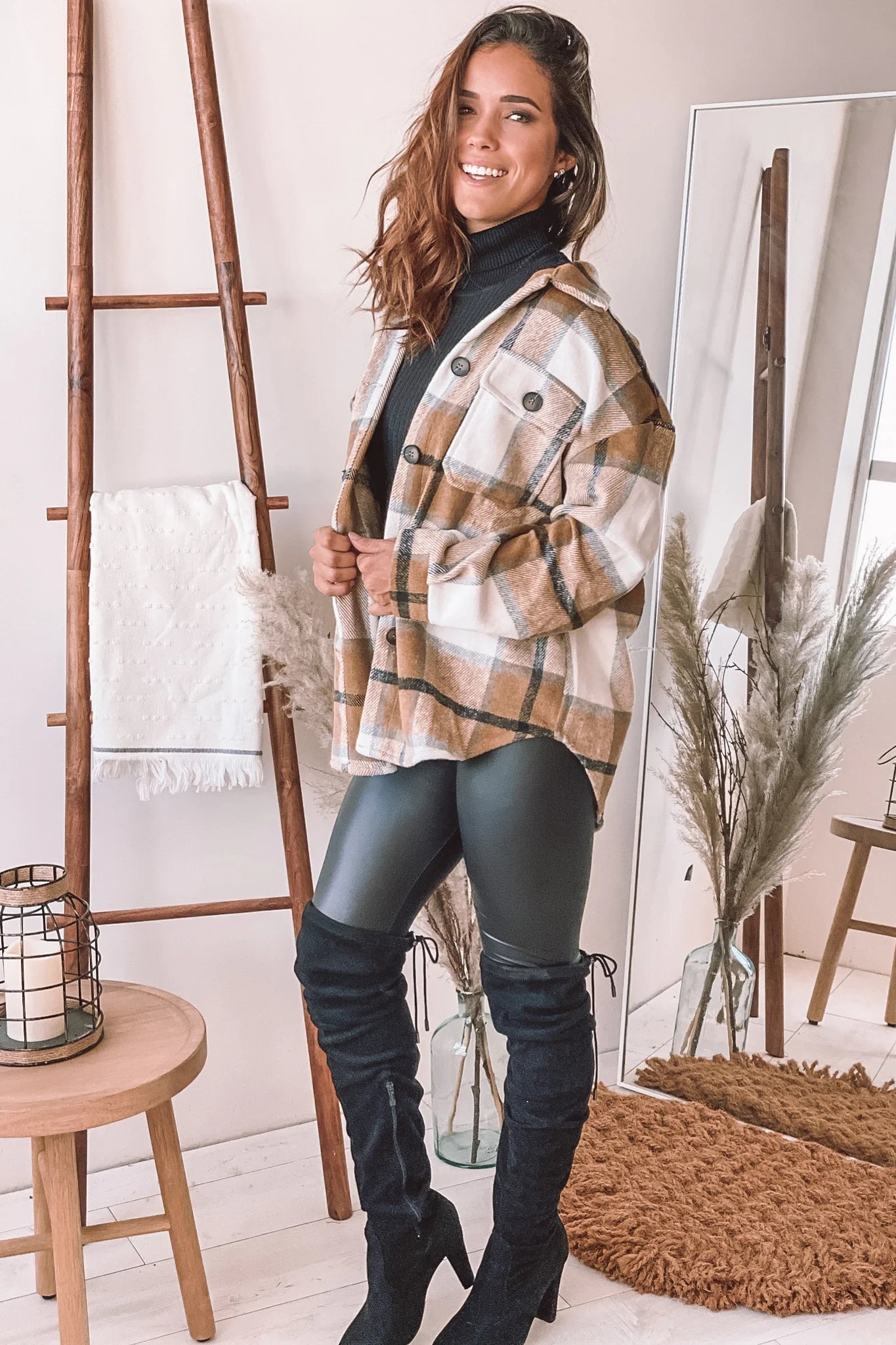 Brown Plaid Jacket