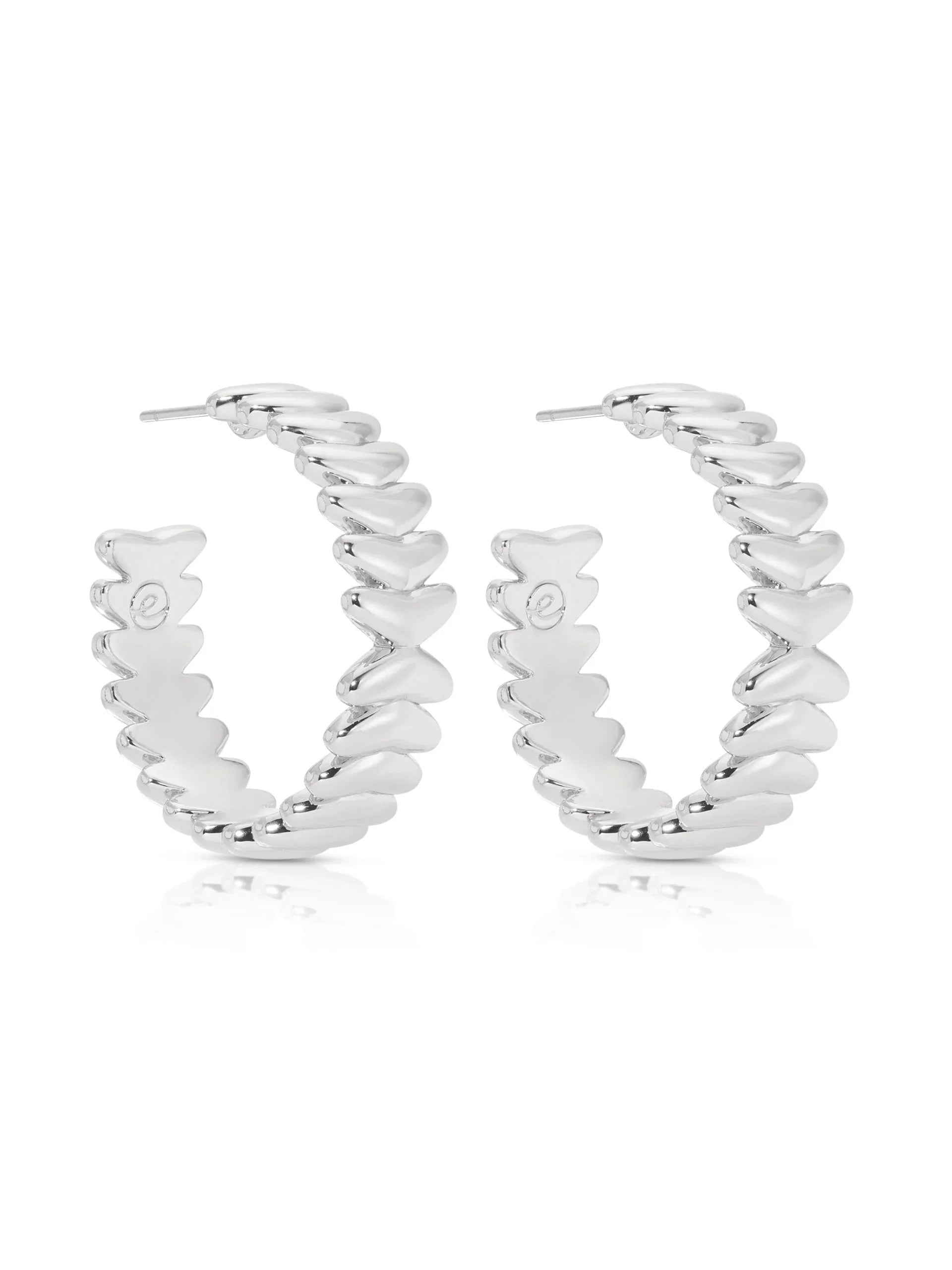 Medium Metal Moderna Hoops