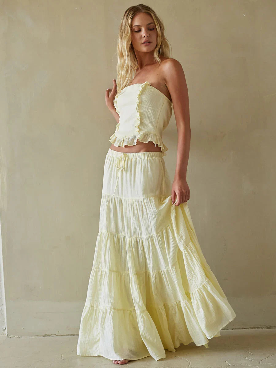 Simona Tiered Maxi Skirt