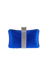 Portable Black Rhinestones Clutch Bag